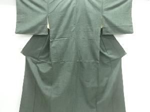 アンティーク　手織り紬着物